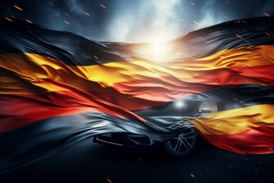 Nemecka vlajka artisticky